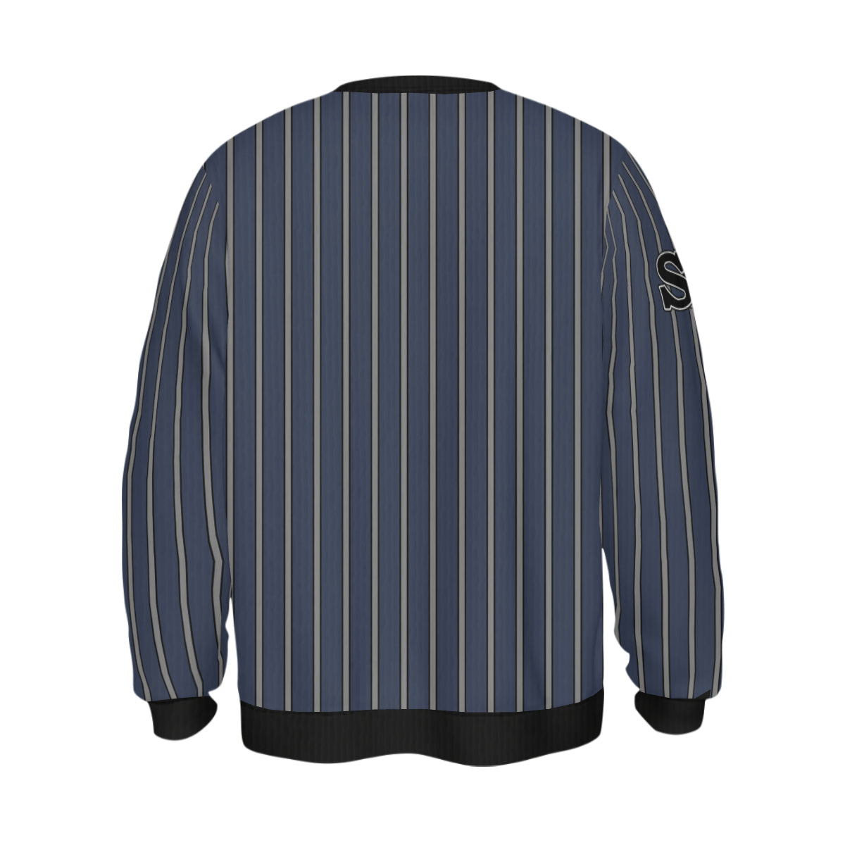 Pioneers Wrestling Pinstripe Crewneck (Navy/Grey)