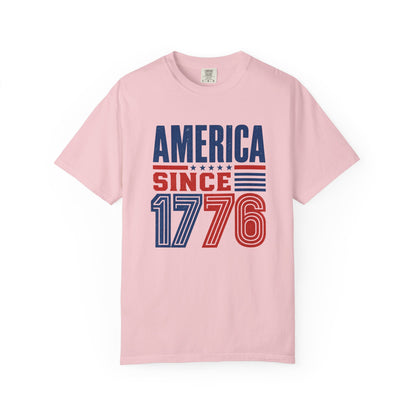 America 1776 T-Shirt Patriotic USA Independence Day Gift Tee American History Freedom Shirt Men Women Unisex