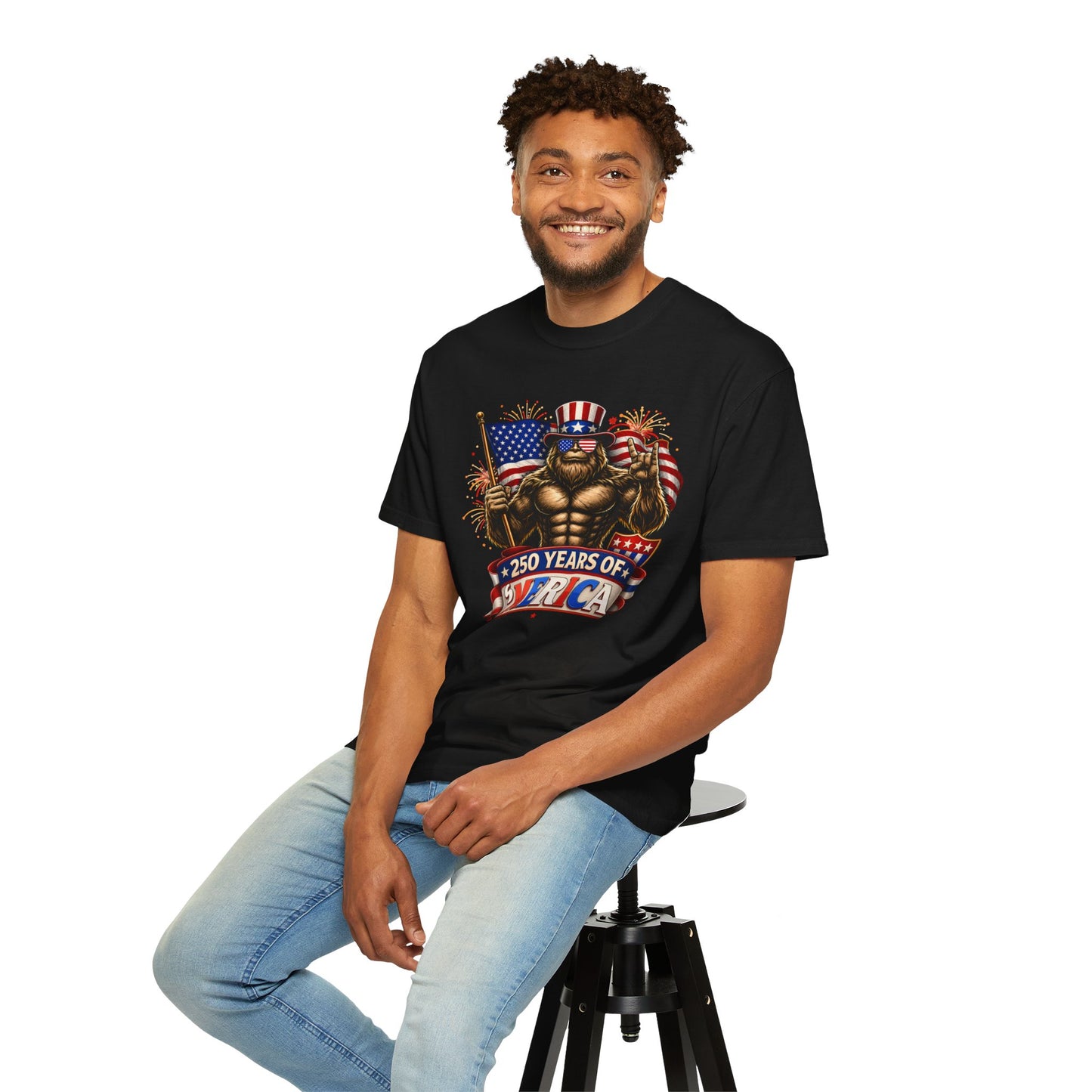 Celebrate 250 Years of 'Merica with this Bigfoot T-shirt | Comfort Colors