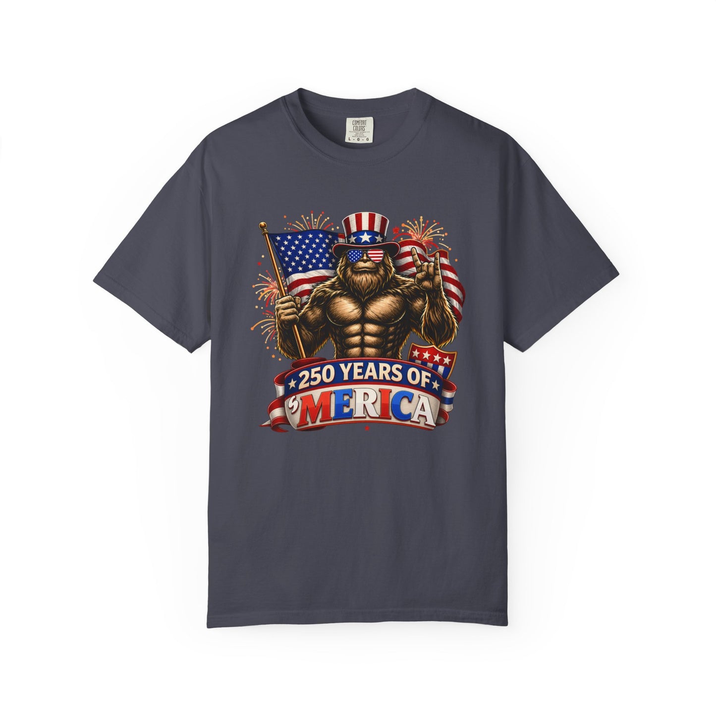 Celebrate 250 Years of 'Merica with this Bigfoot T-shirt | Comfort Colors