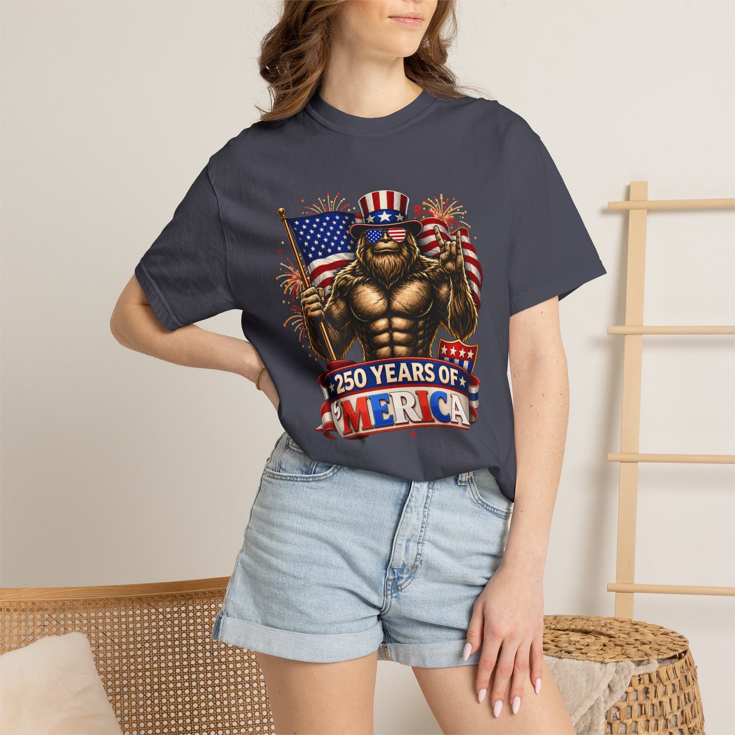 Celebrate 250 Years of 'Merica with this Bigfoot T-shirt | Comfort Colors