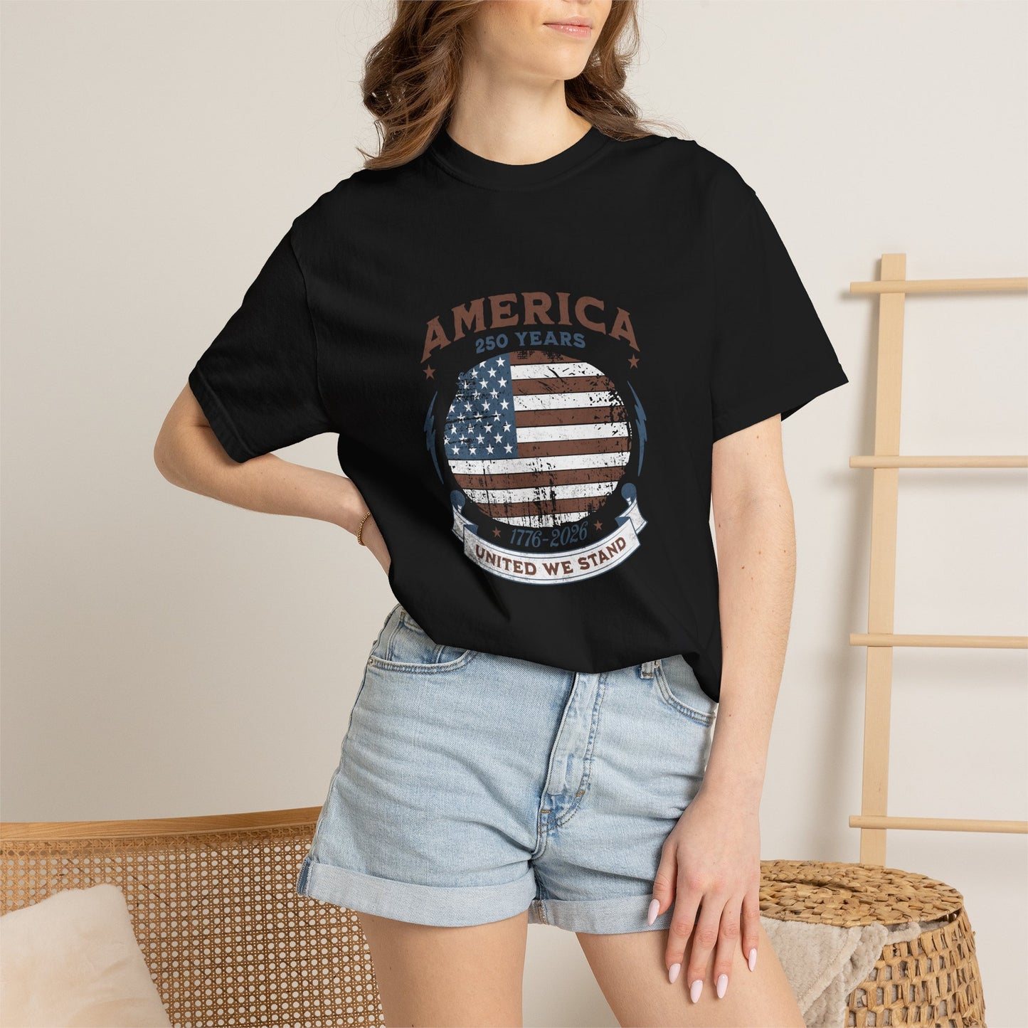 America United We Stand 1776 - 2026 Tee | American Pride Shirt | 4th of July Independence Day | Comfort Colors