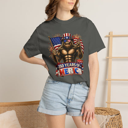 Celebrate 250 Years of 'Merica with this Bigfoot T-shirt | Comfort Colors