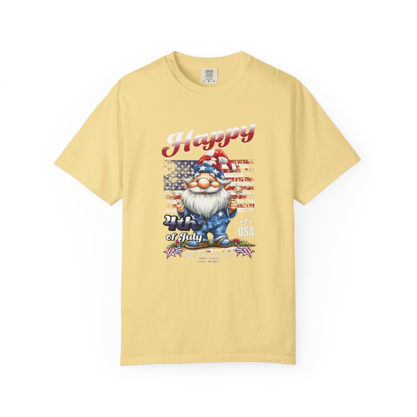America Gnome Patriotic T-Shirt | USA 250 | 4th of July | Comfort Colors