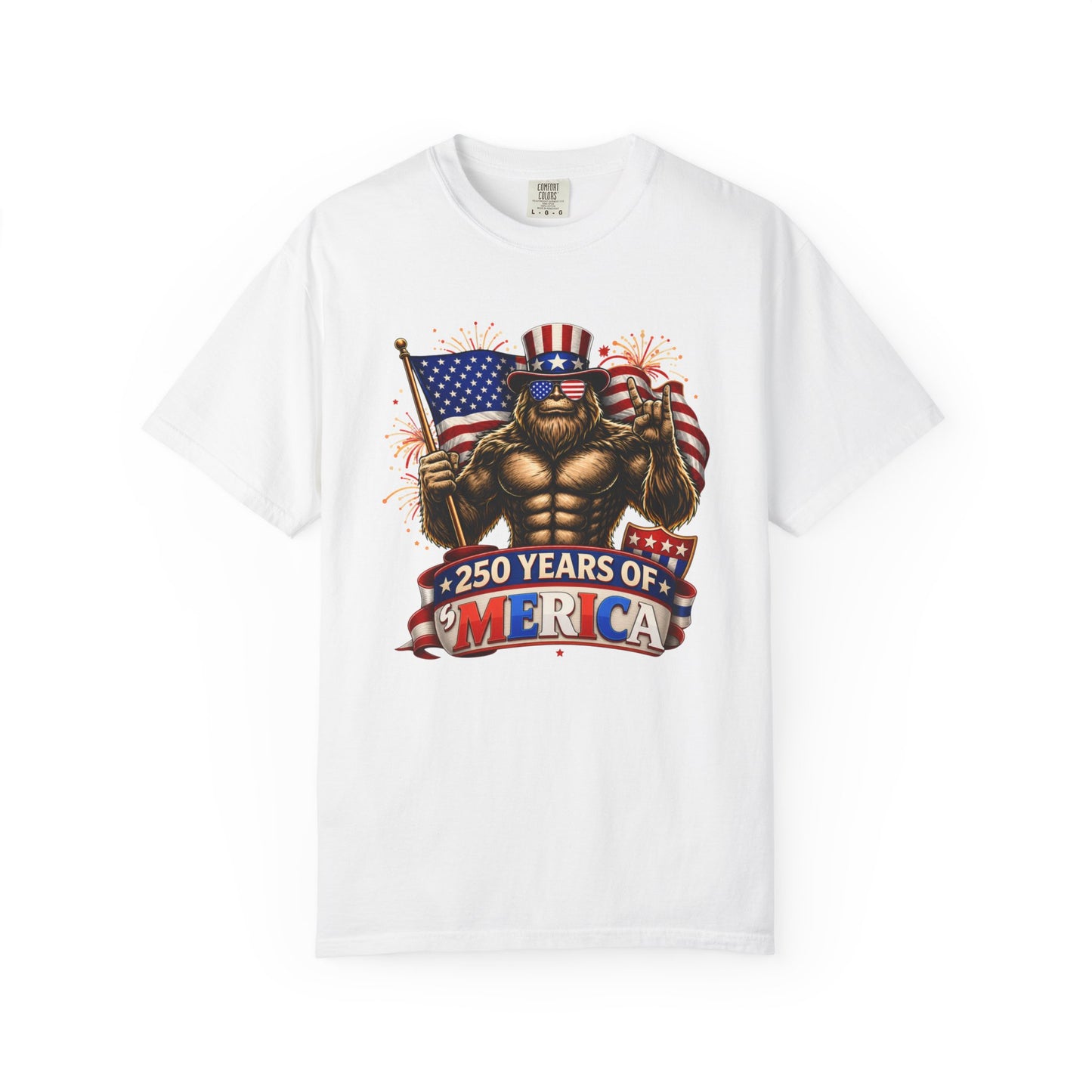 Celebrate 250 Years of 'Merica with this Bigfoot T-shirt | Comfort Colors