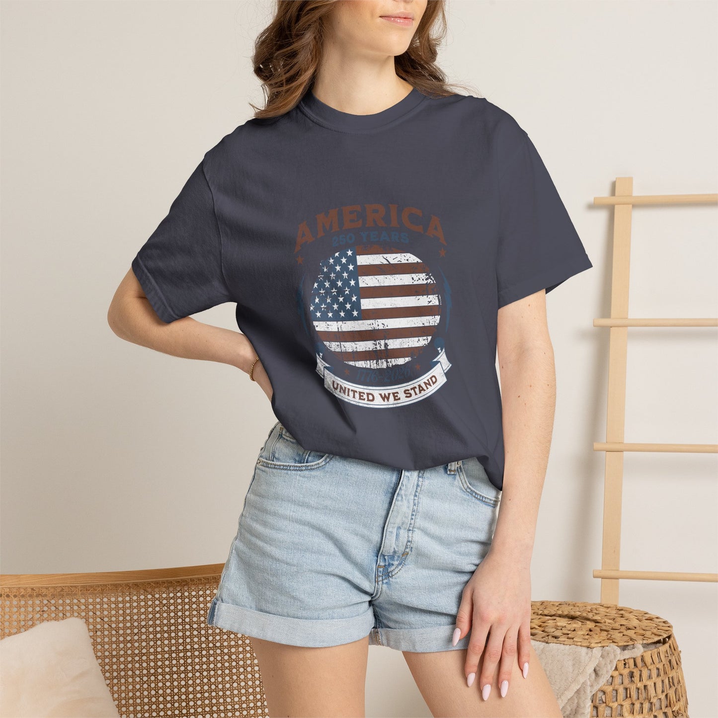 America United We Stand 1776 - 2026 Tee | American Pride Shirt | 4th of July Independence Day | Comfort Colors