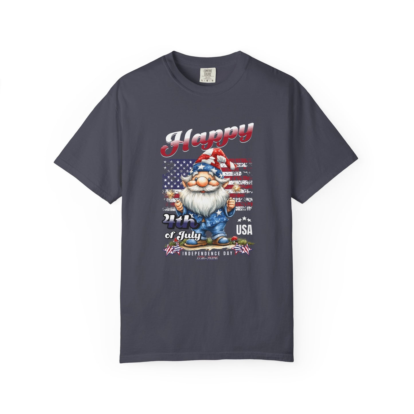 America Gnome Patriotic T-Shirt | USA 250 | 4th of July | Comfort Colors