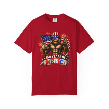 Celebrate 250 Years of 'Merica with this Bigfoot T-shirt | Comfort Colors