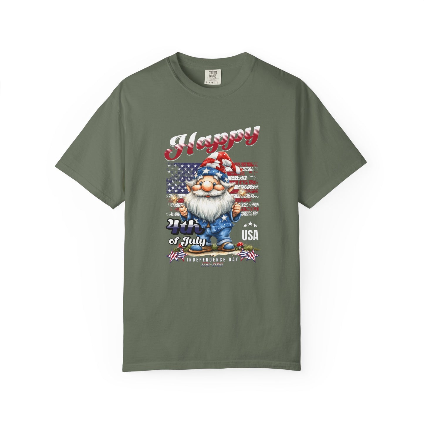 America Gnome Patriotic T-Shirt | USA 250 | 4th of July | Comfort Colors