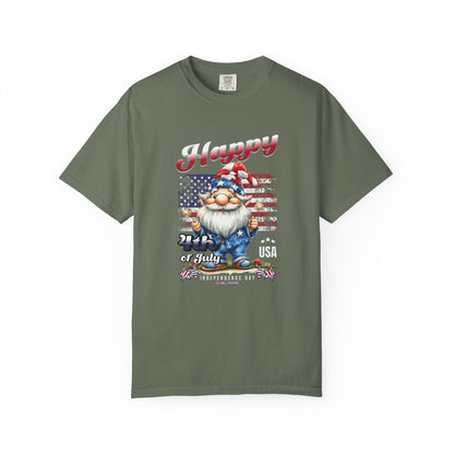 America Gnome Patriotic T-Shirt | USA 250 | 4th of July | Comfort Colors