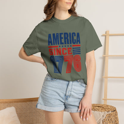 America 1776 T-Shirt Patriotic USA Independence Day Gift Tee American History Freedom Shirt Men Women Unisex