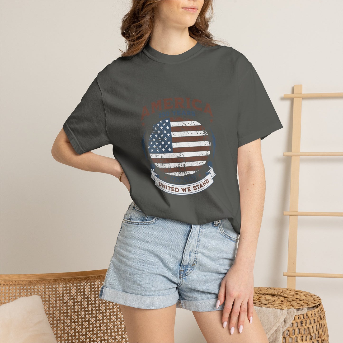 America United We Stand 1776 - 2026 Tee | American Pride Shirt | 4th of July Independence Day | Comfort Colors