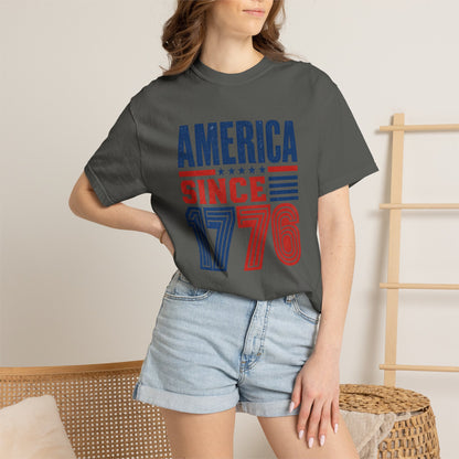 America 1776 T-Shirt Patriotic USA Independence Day Gift Tee American History Freedom Shirt Men Women Unisex