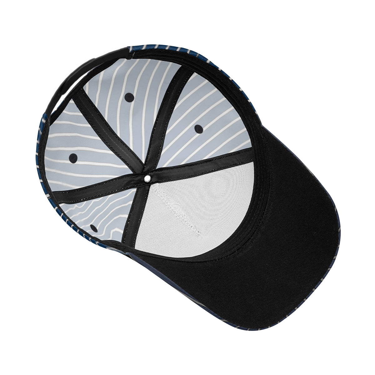 Blue with White Pinstripes Hat - Pioneer Wrestling