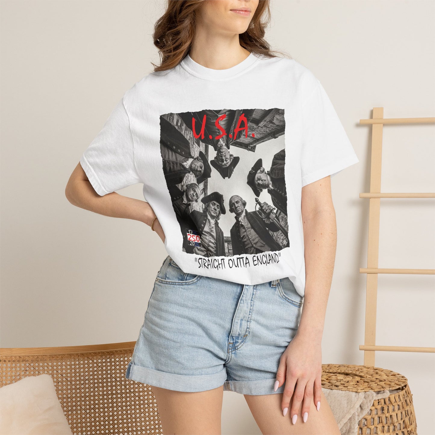 U.S.A. 250th 'Straight Outta England' T-shirt