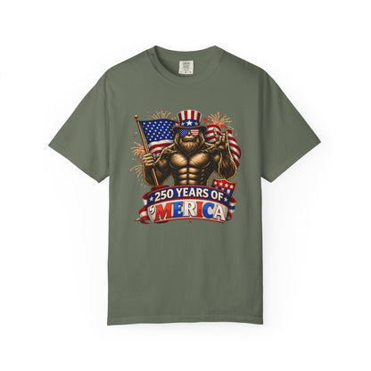 Celebrate 250 Years of 'Merica with this Bigfoot T-shirt | Comfort Colors