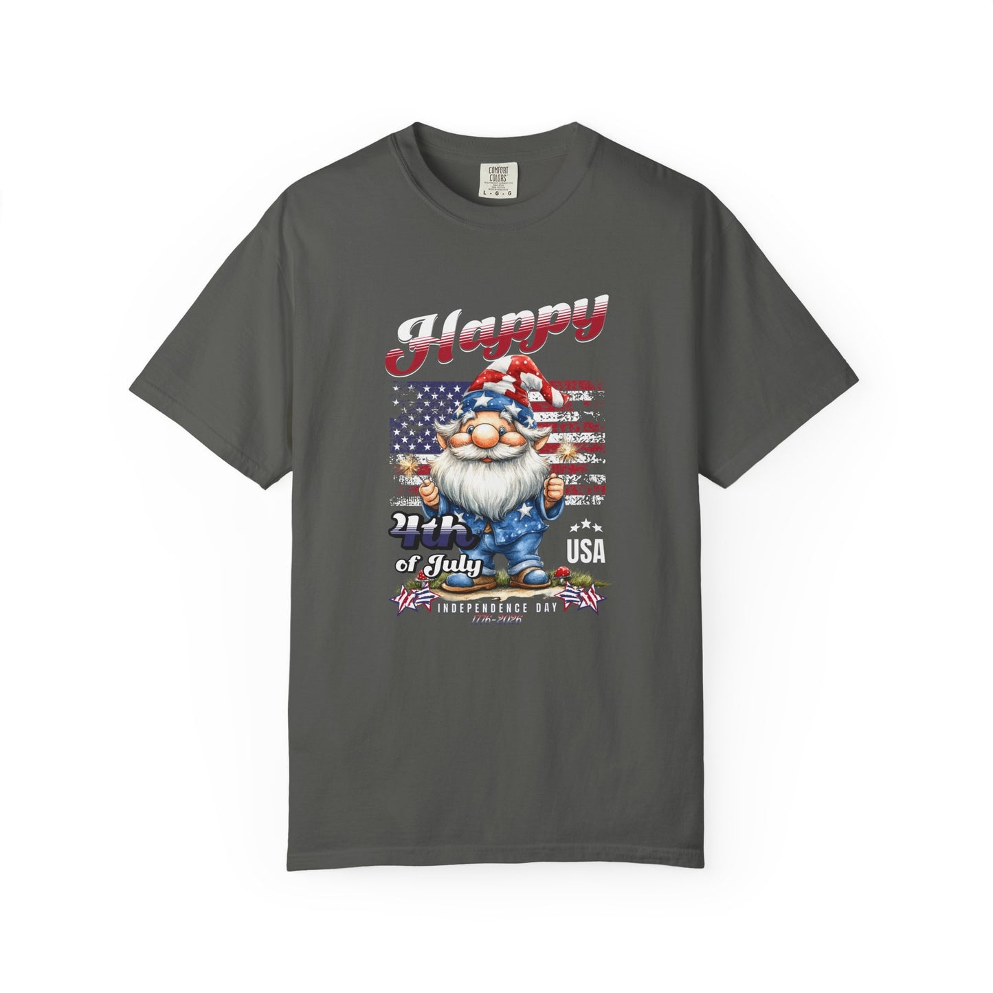 America Gnome Patriotic T-Shirt | USA 250 | 4th of July | Comfort Colors