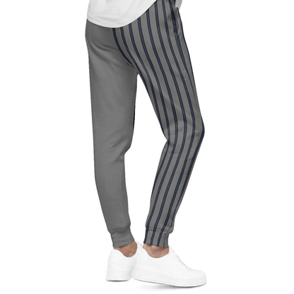 Grey with Blue Pinstripes Joggers