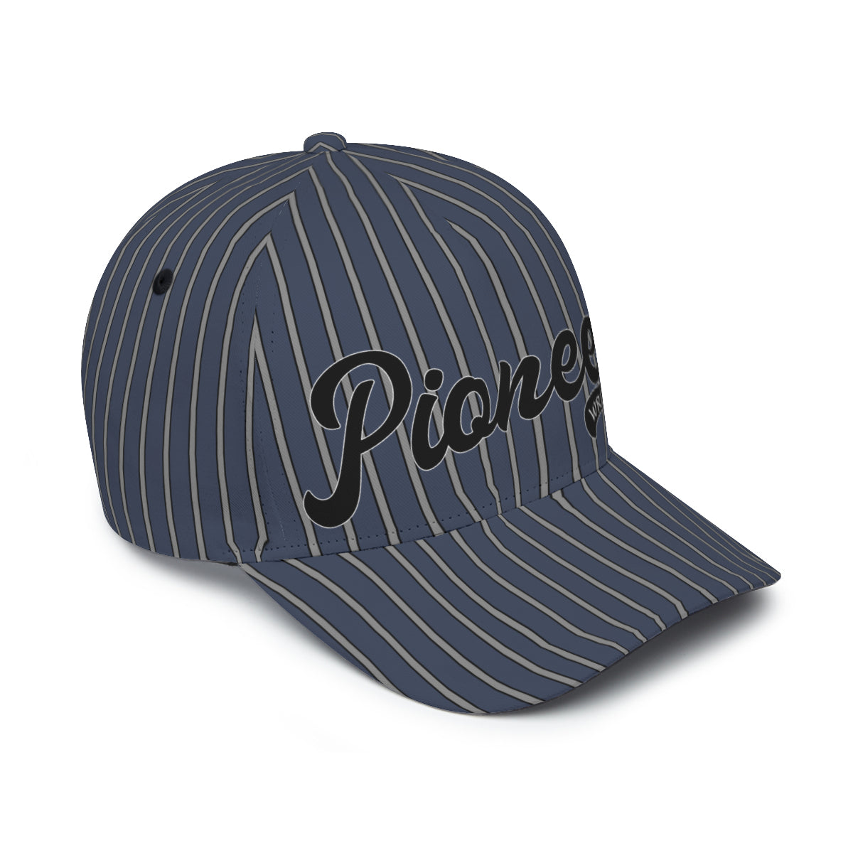 Navy & Grey Pinstripe Pioneer Wrestling Hat