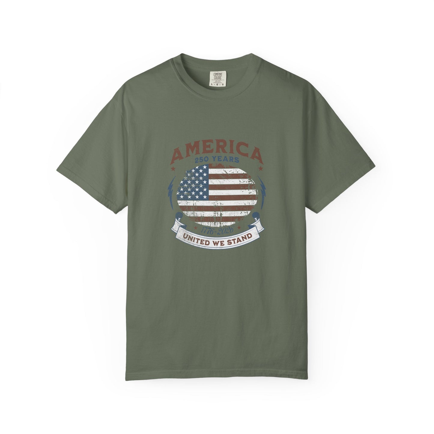 America United We Stand 1776 - 2026 Tee | American Pride Shirt | 4th of July Independence Day | Comfort Colors