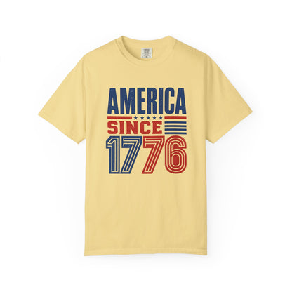 America 1776 T-Shirt Patriotic USA Independence Day Gift Tee American History Freedom Shirt Men Women Unisex