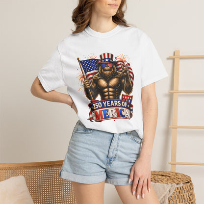 Celebrate 250 Years of 'Merica with this Bigfoot T-shirt | Comfort Colors