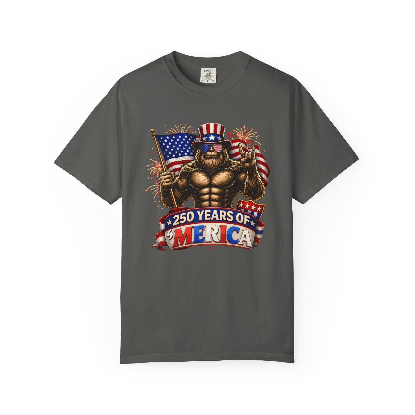 Celebrate 250 Years of 'Merica with this Bigfoot T-shirt | Comfort Colors