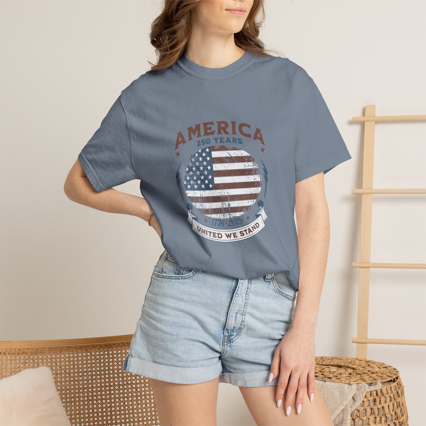 America United We Stand 1776 - 2026 Tee | American Pride Shirt | 4th of July Independence Day | Comfort Colors
