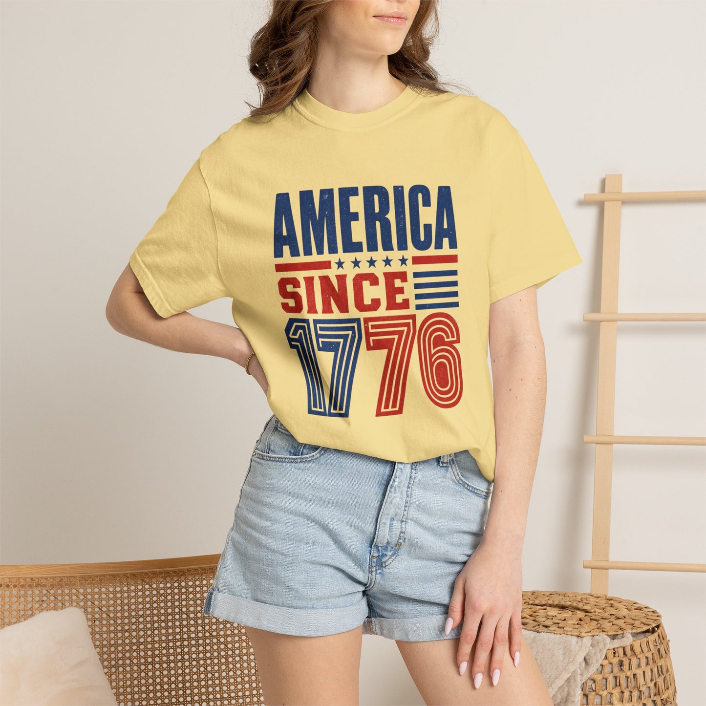 America 1776 T-Shirt Patriotic USA Independence Day Gift Tee American History Freedom Shirt Men Women Unisex