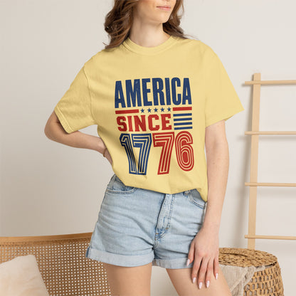 America 1776 T-Shirt Patriotic USA Independence Day Gift Tee American History Freedom Shirt Men Women Unisex