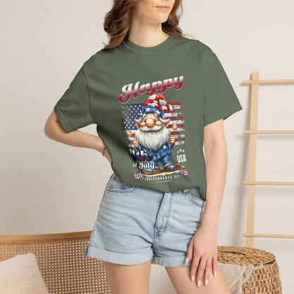 America Gnome Patriotic T-Shirt | USA 250 | 4th of July | Comfort Colors
