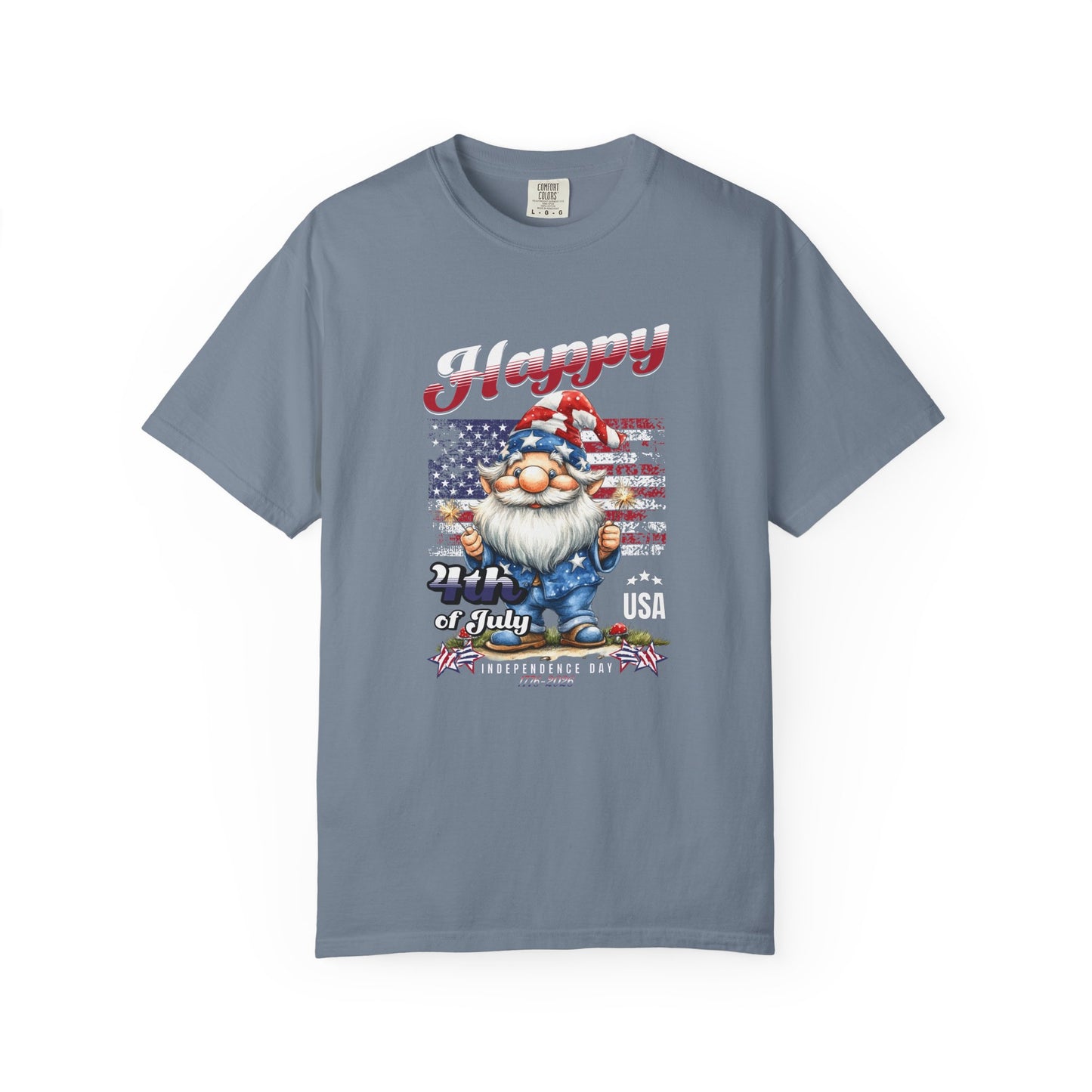 America Gnome Patriotic T-Shirt | USA 250 | 4th of July | Comfort Colors