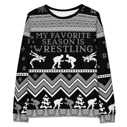 Favorite Season is Wrestling (Black/Grey)