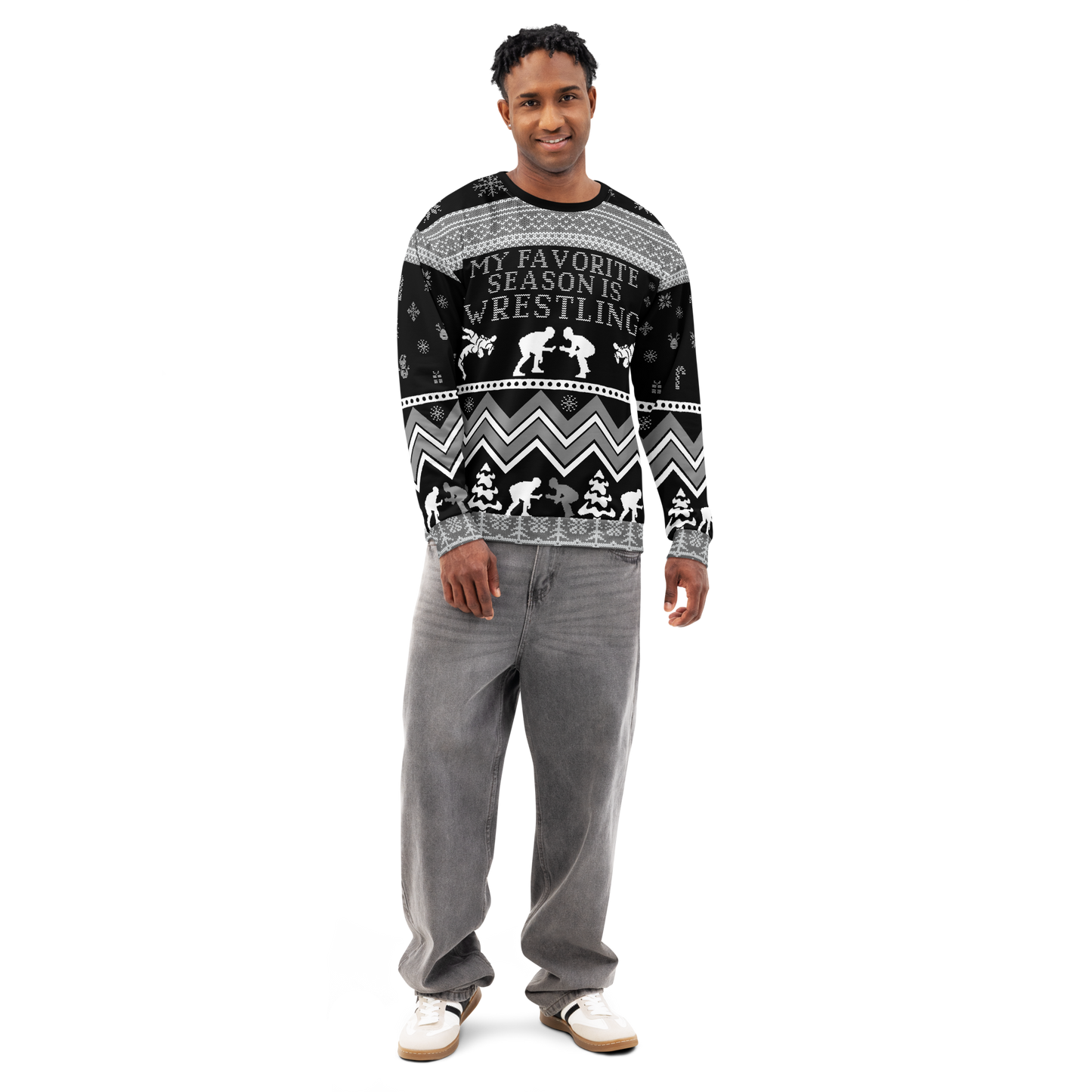 Favorite Season is Wrestling (Black/Grey)