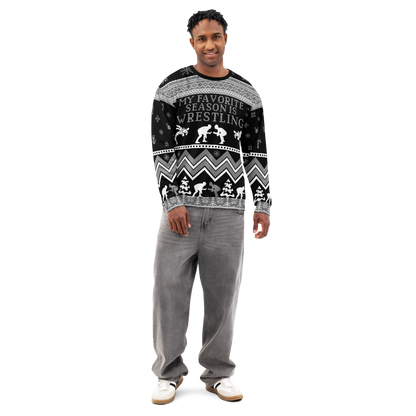 Favorite Season is Wrestling (Black/Grey)