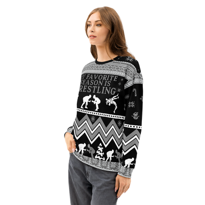 Favorite Season is Wrestling (Black/Grey)