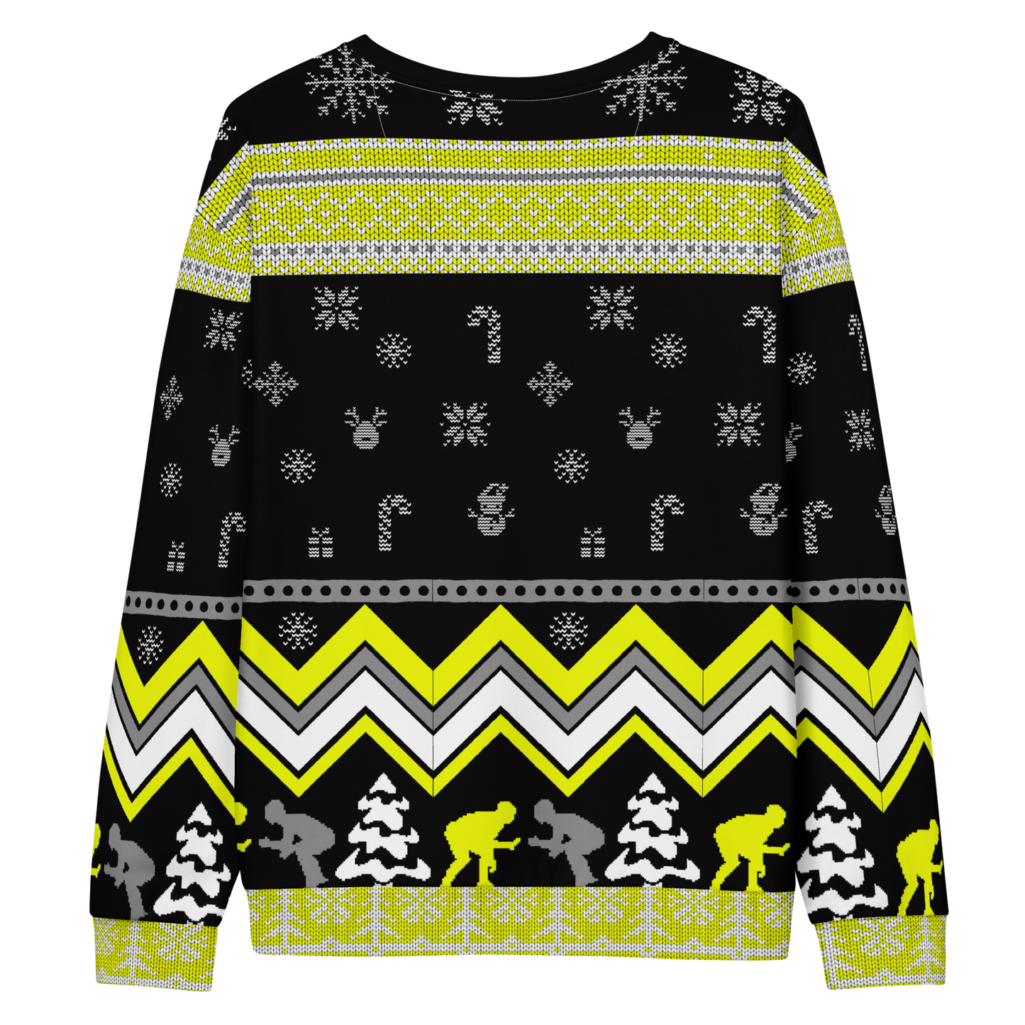 Favorite Season Is Wrestling Ugly Sweatshirt (Black/Yellow)