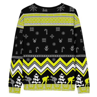Favorite Season Is Wrestling Ugly Sweatshirt (Black/Yellow)