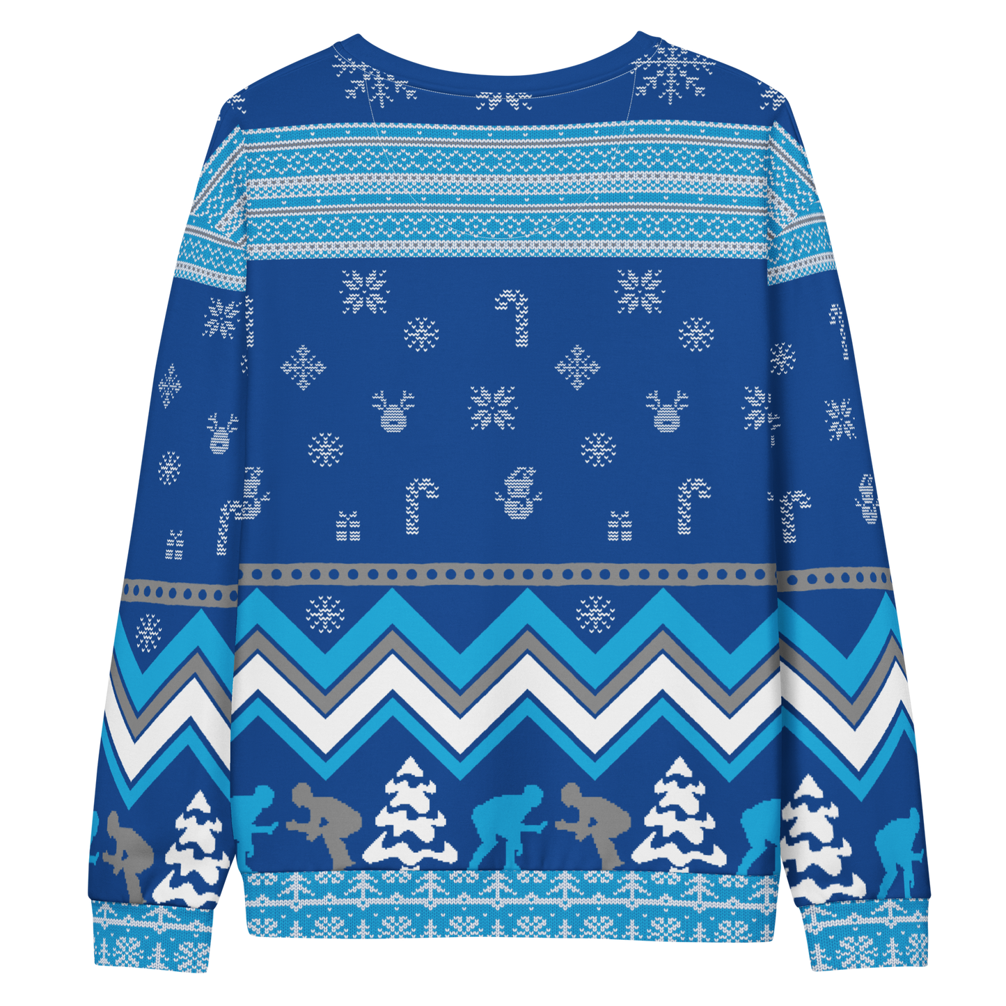 Favorite Season Is Wrestling Ugly Sweatshirt (Blue/Grey)