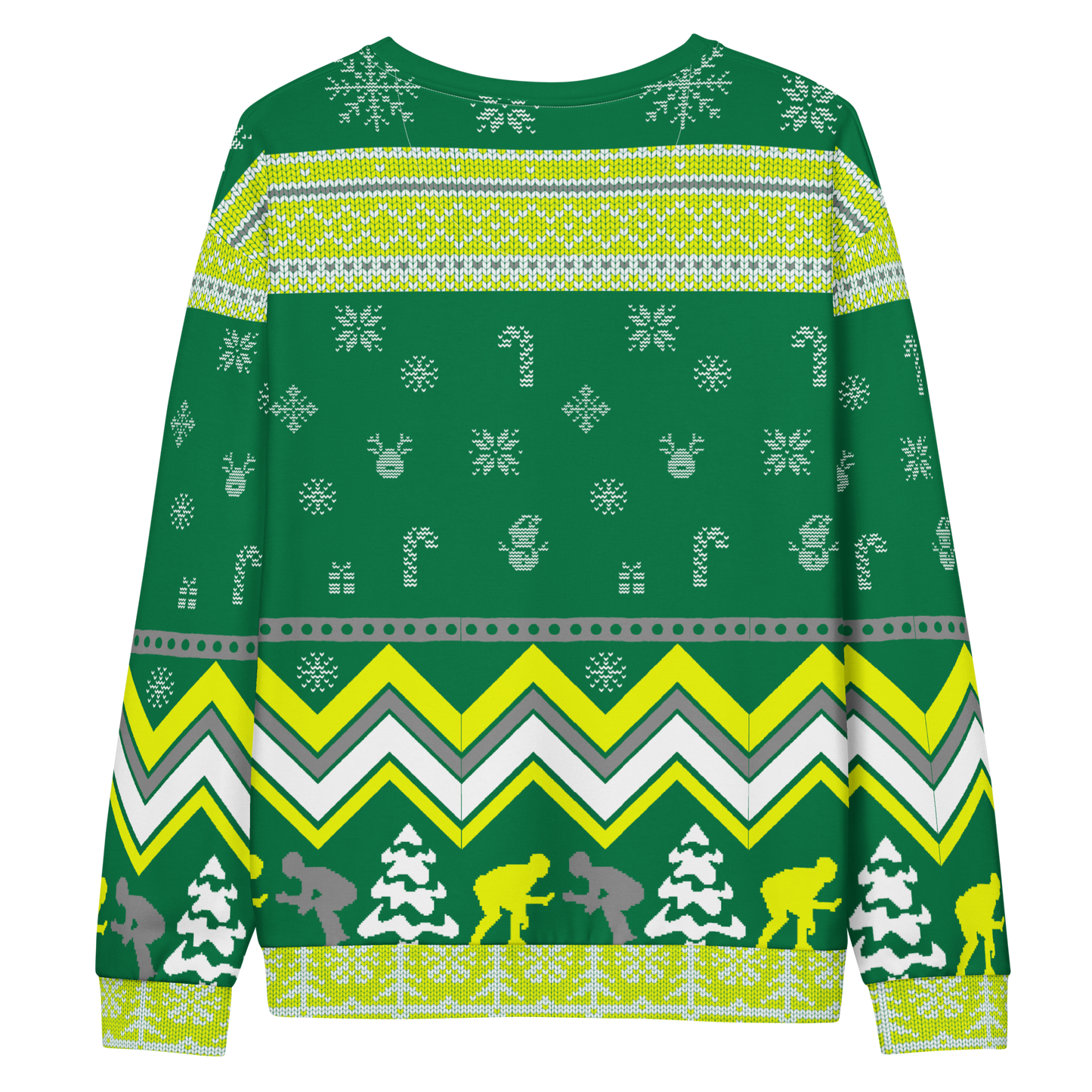 Favorite Season Is Wrestling Ugly Sweatshirt (Green/Yellow)