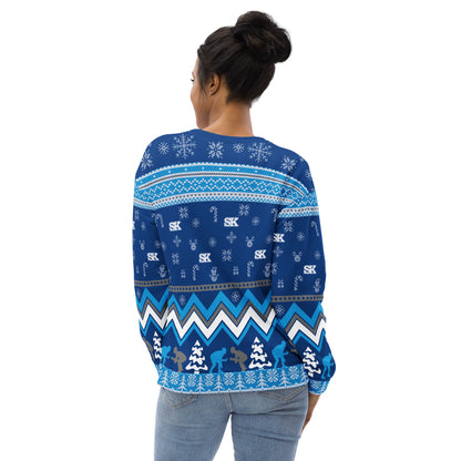 Pioneer Wrestling Ugly Sweater Polyester  Crewneck