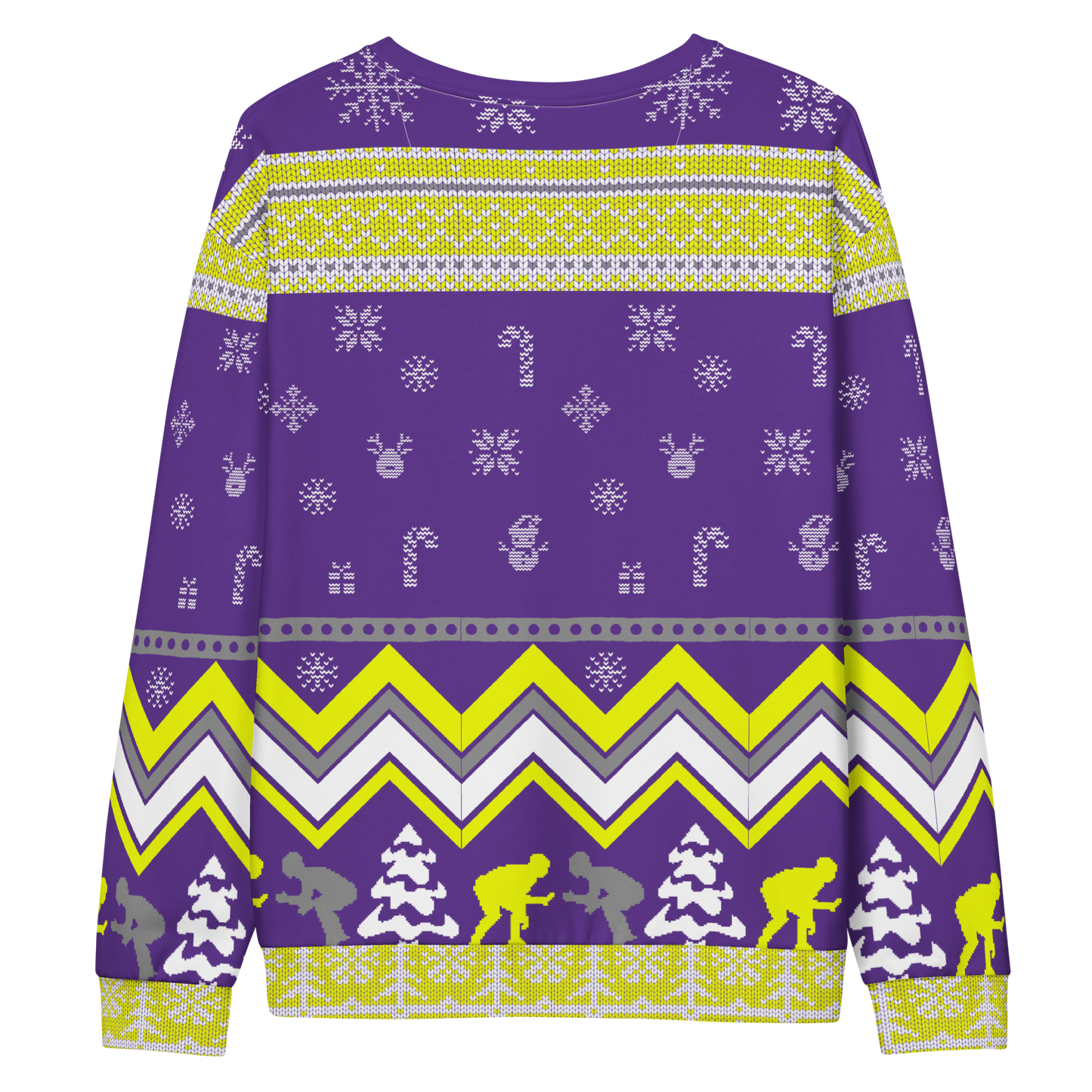 Favorite Season Is Wrestling Ugly Sweatshirt (Purple/Gold)