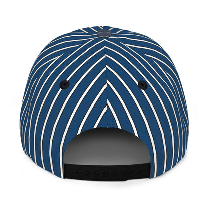 Blue with White Pinstripes Hat - Pioneer Wrestling