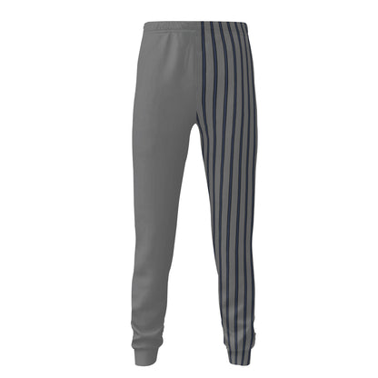 Grey with Blue Pinstripes Joggers